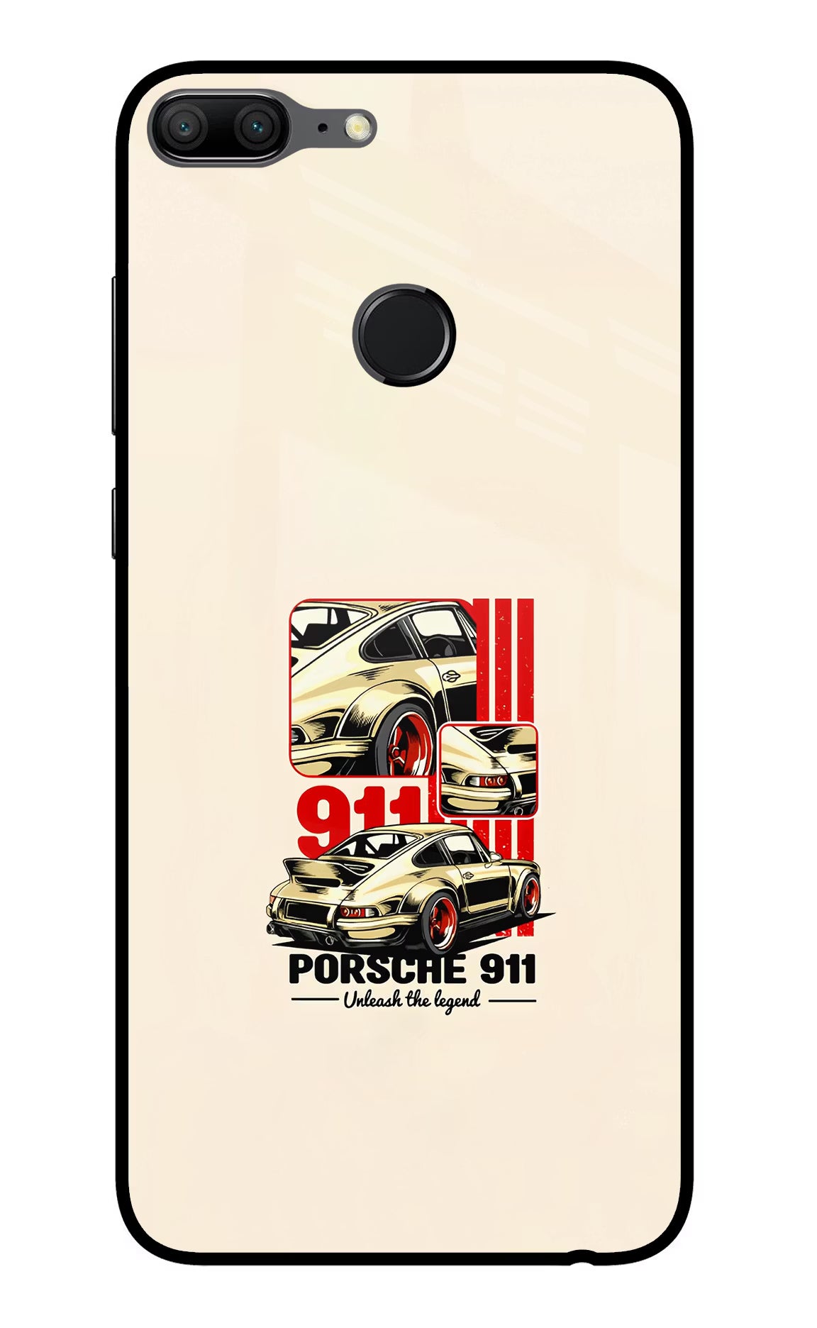 Classic Porsche 911 Honor 9 Lite Glass Case Back Cover by Casekaro