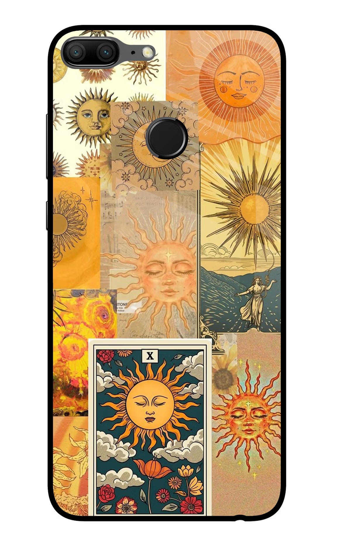 Sun Honor 9 Lite Glass Case Back Cover by Casekaro