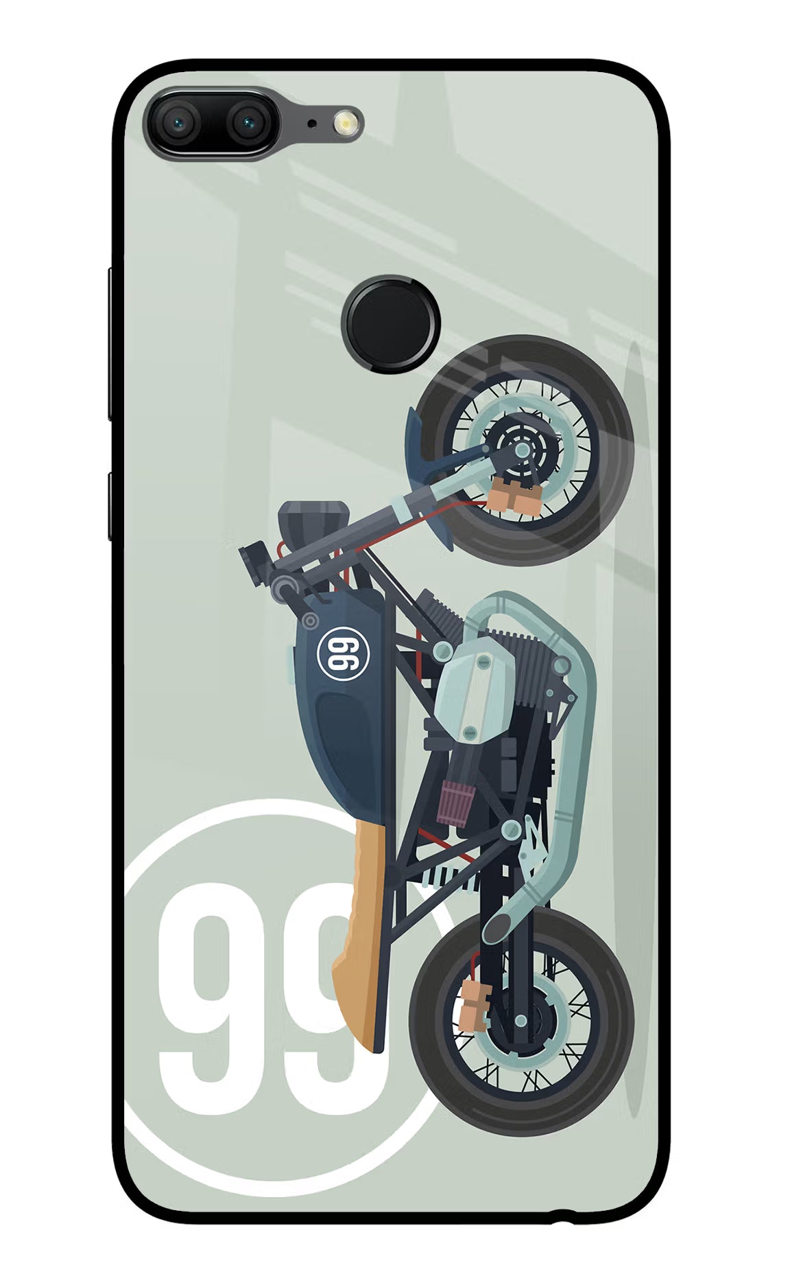 Classic Cafe Racer 99 Honor 9 Lite Glass Case