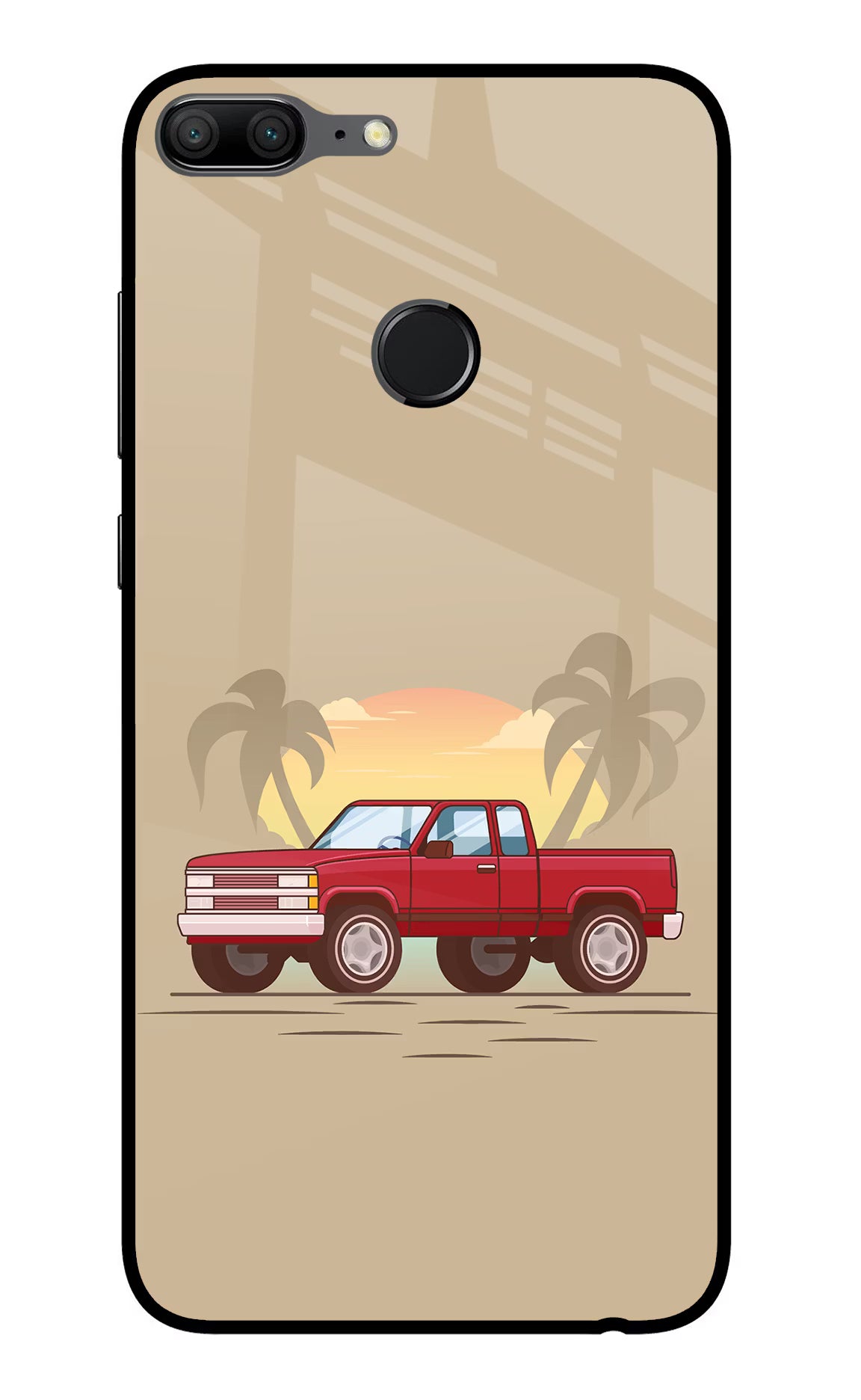 Desert Classic Drive Honor 9 Lite Glass Case