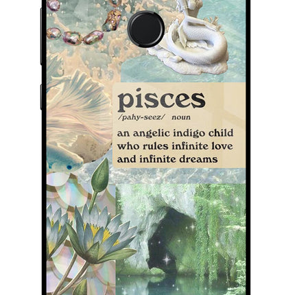 Pisces Zodiac Honor 9 Lite Glass Case