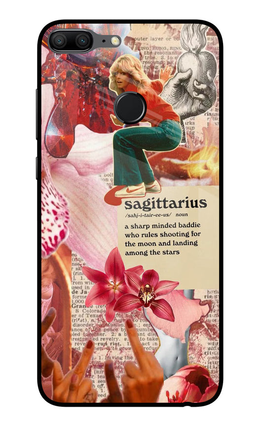 Sagittarius Zodiac Honor 9 Lite Glass Case