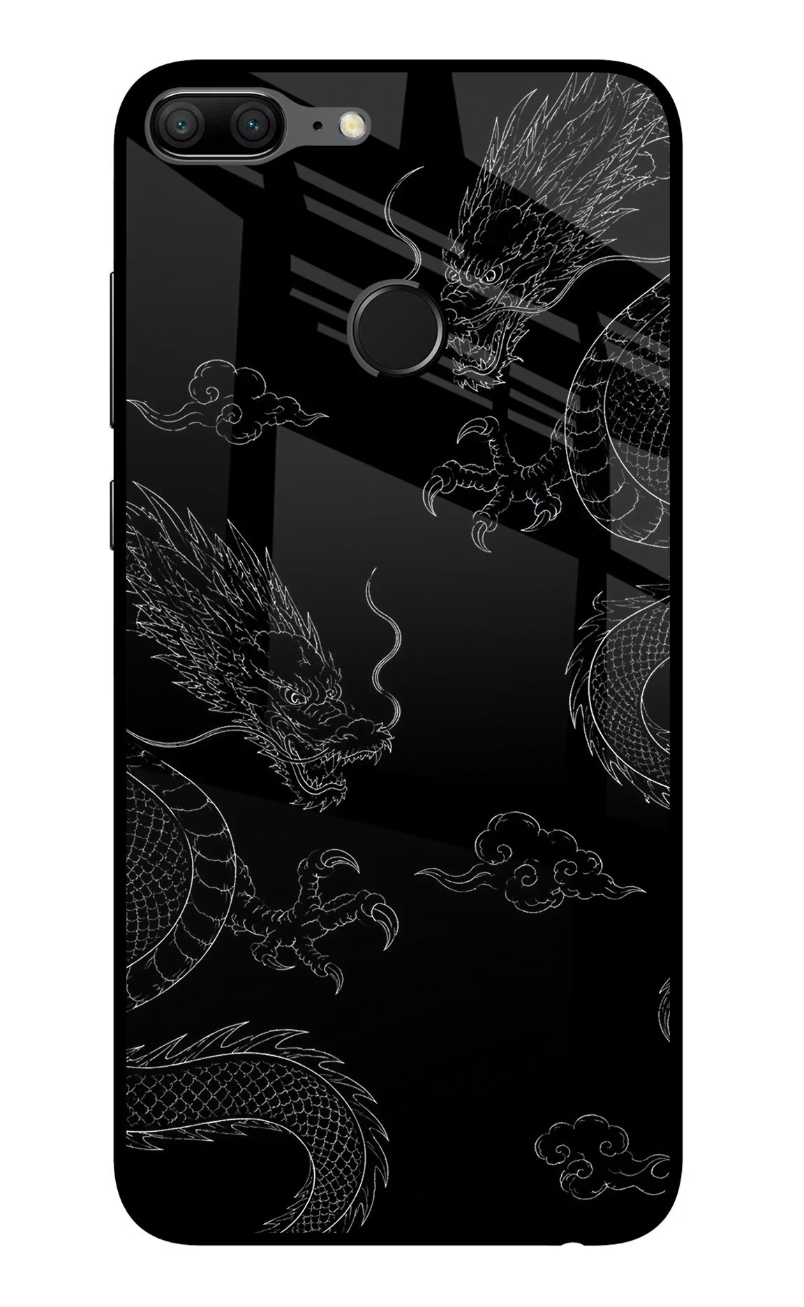 Twin Dragons Honor 9 Lite Glass Case