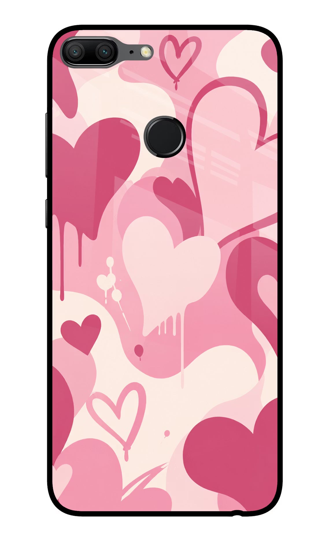 Hearty case Honor 9 Lite Glass Case Back Cover by Casekaro