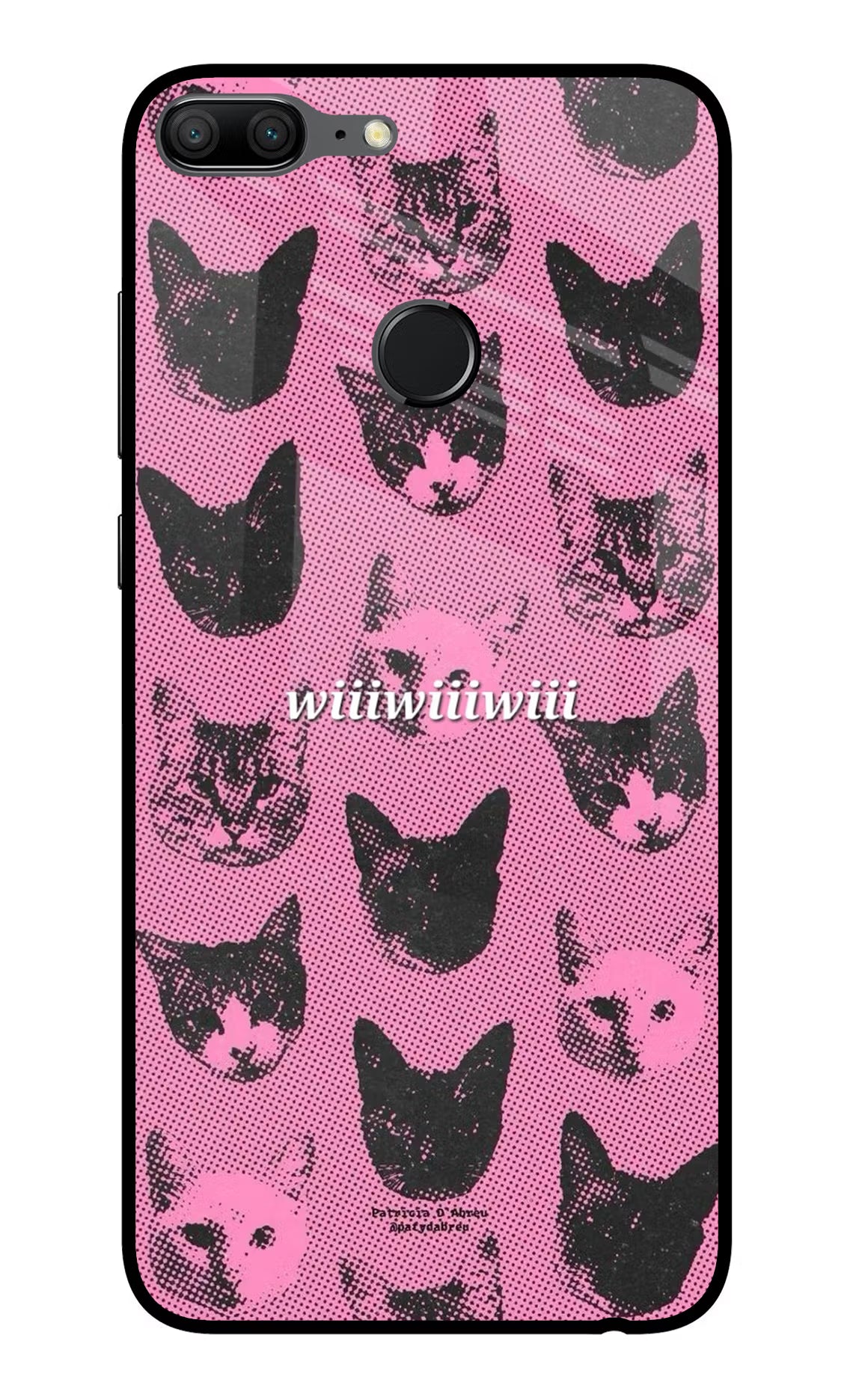 Pink Cats Honor 9 Lite Glass Case