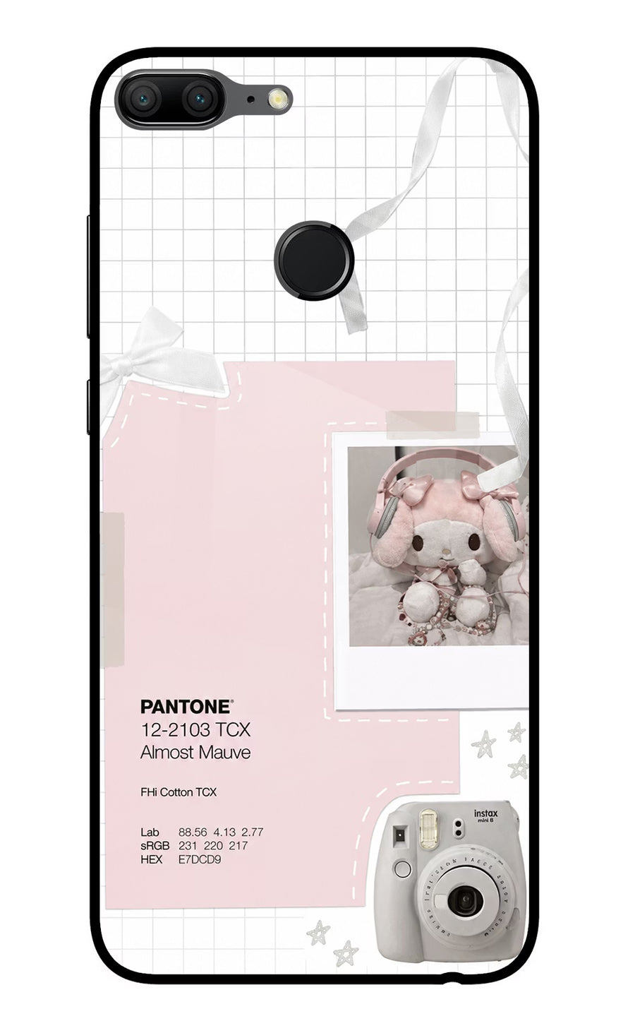 Pantone Asthetic Honor 9 Lite Back Cover, Glass case