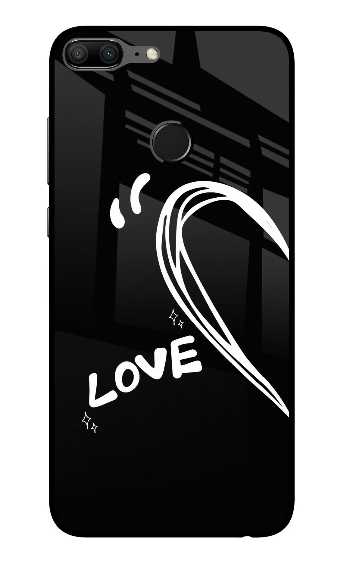Love Line Honor 9 Lite Glass Case