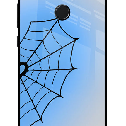 Blue Web Honor 9 Lite Glass Case