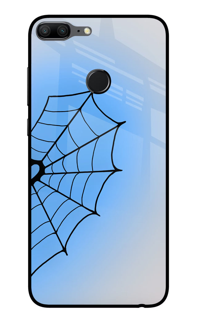Blue Web Honor 9 Lite Glass Case