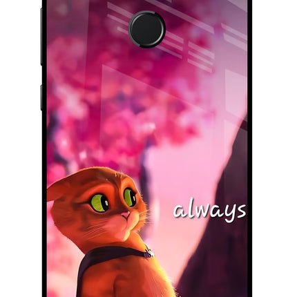 Always Cat Honor 9 Lite Glass Case