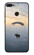 Skydiving Cow Honor 9 Lite Glass Case