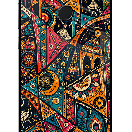 Folk Print Honor 9 Lite Glass Case