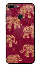 Maroon Elephant Honor 9 Lite Glass Case