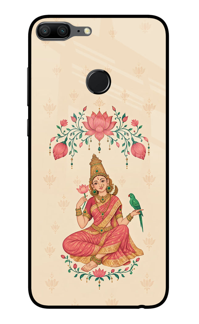 Goddess Lakshmi Honor 9 Lite Glass Case