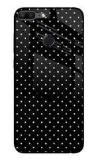 White Dots Honor 9 Lite Glass Case