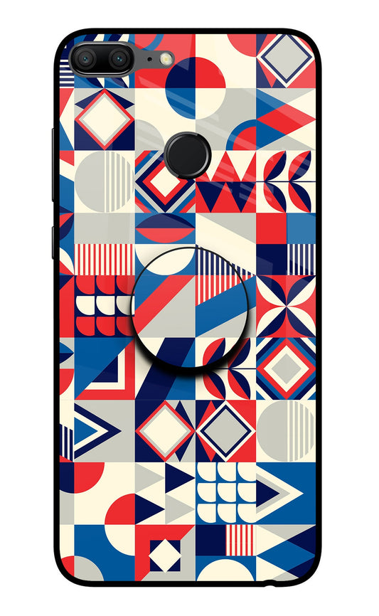 Colorful Pattern Honor 9 Lite Glass Case