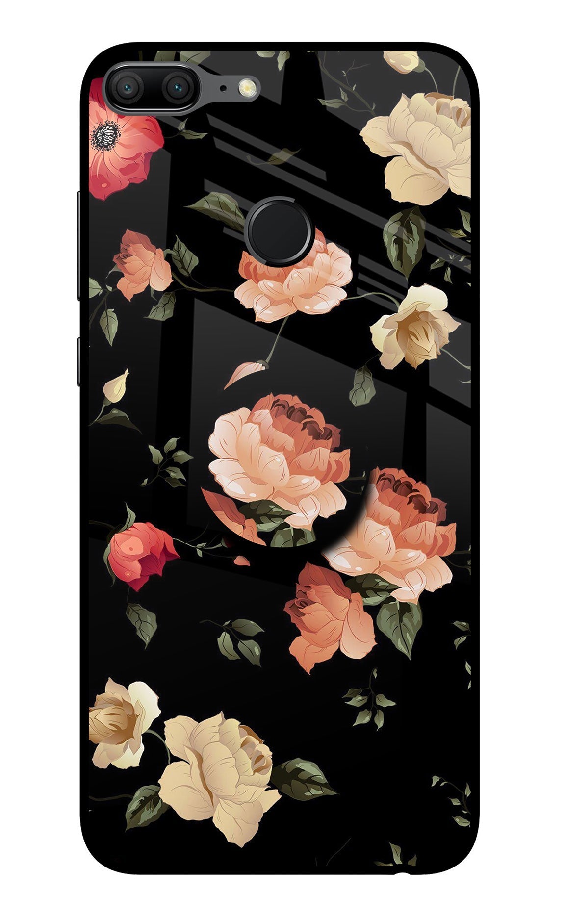 Flowers Honor 9 Lite Glass Case