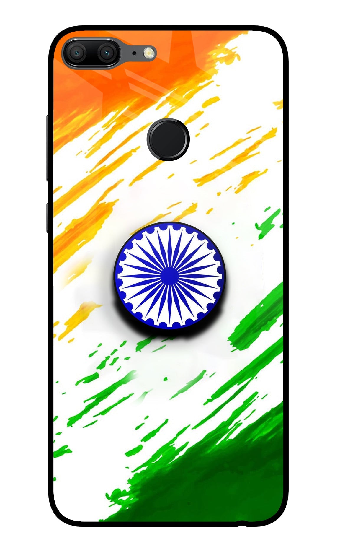 Indian Flag Ashoka Chakra Honor 9 Lite Glass Case