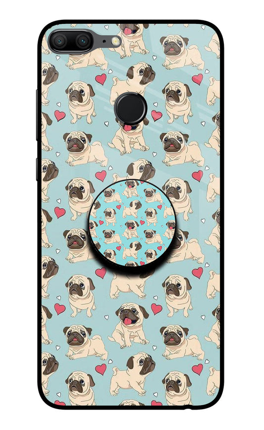 Pug Dog Honor 9 Lite Glass Case