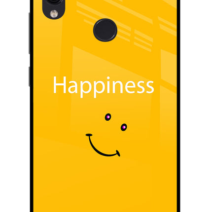 Happiness With Smiley Redmi Note 7/7S/7 Pro Glass Case Back Cover by Casekaro