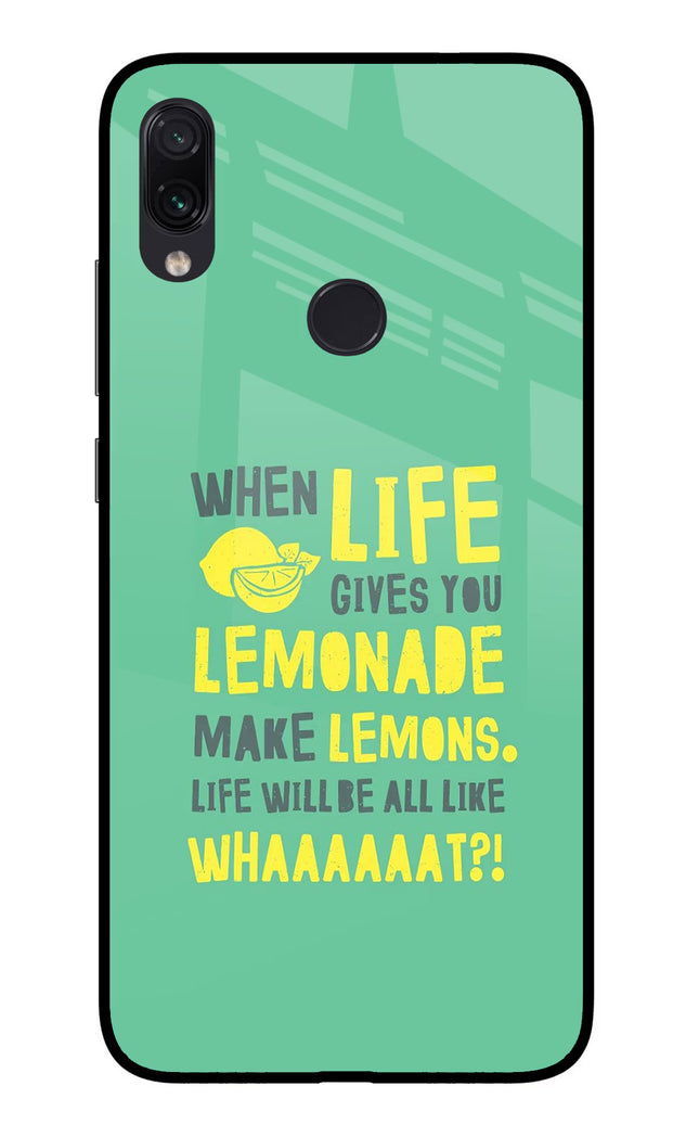 Quote Redmi Note 7/7S/7 Pro Glass Case Back Cover by Casekaro