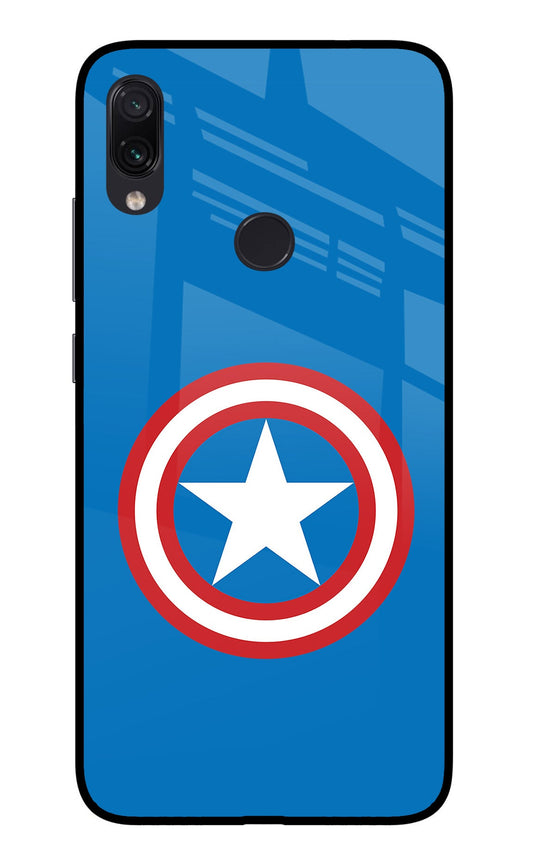 Captain America Logo Redmi Note 7/7S/7 Pro Glass Case