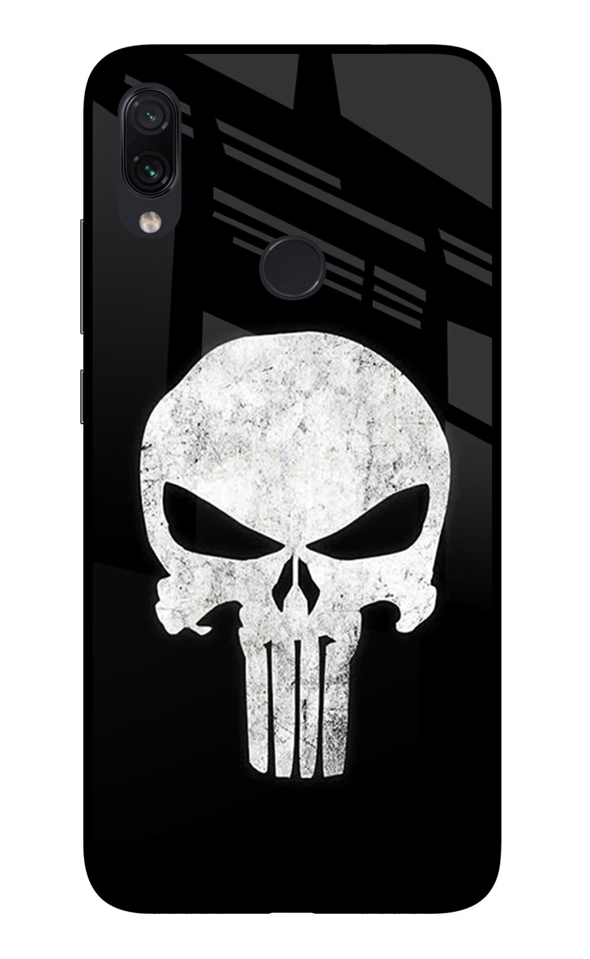 Punisher Skull Redmi Note 7/7S/7 Pro Glass Case Back Cover by Casekaro