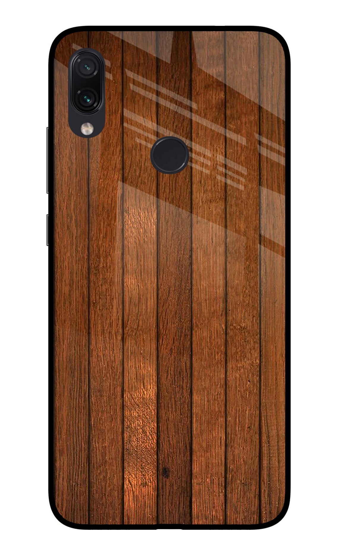 Wooden Artwork Bands Redmi Note 7/7S/7 Pro Glass Case