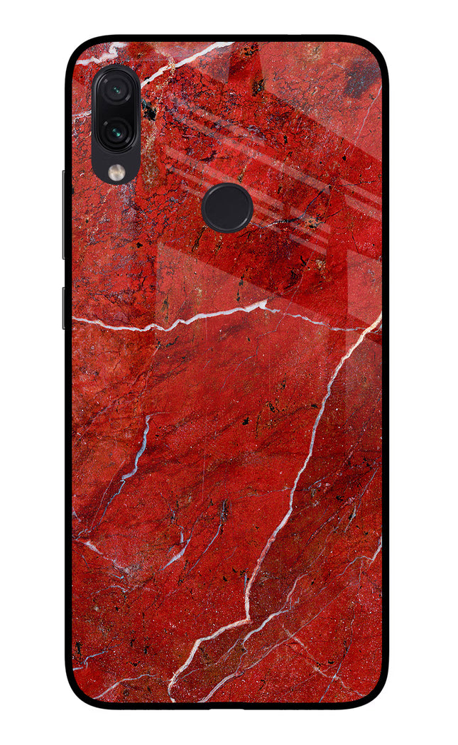 Red Marble Design Redmi Note 7/7S/7 Pro Glass Case Back Cover by Casekaro