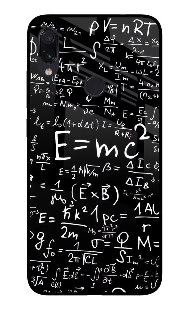 Physics Formula Redmi Note 7/7S/7 Pro Glass Case
