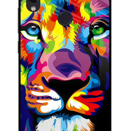 Lion Redmi Note 7/7S/7 Pro Glass Case Back Cover by Casekaro