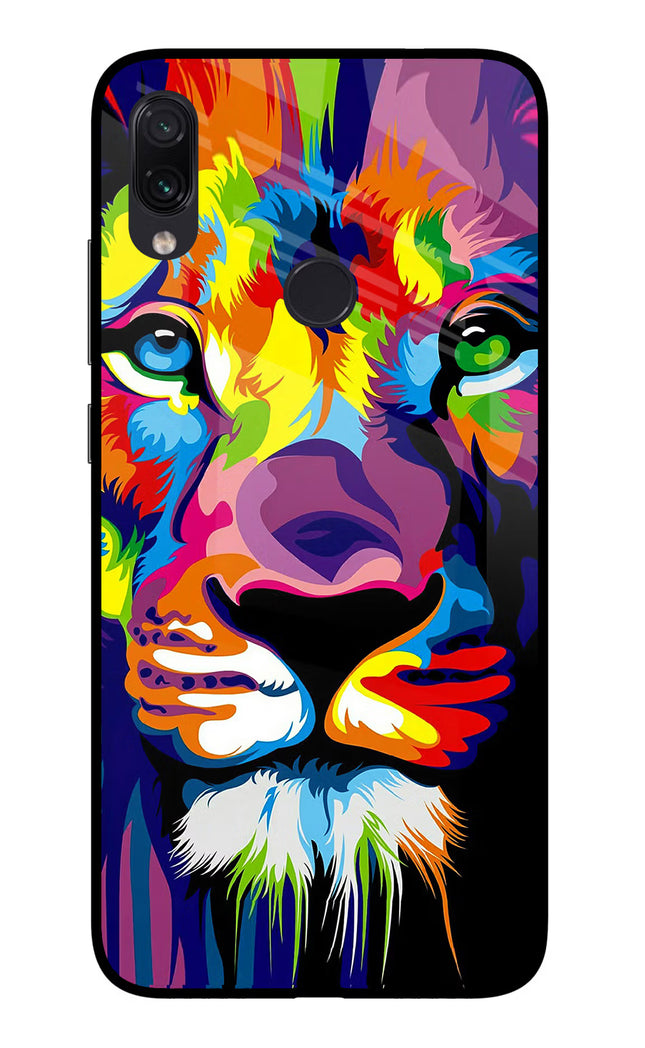 Lion Redmi Note 7/7S/7 Pro Glass Case Back Cover by Casekaro