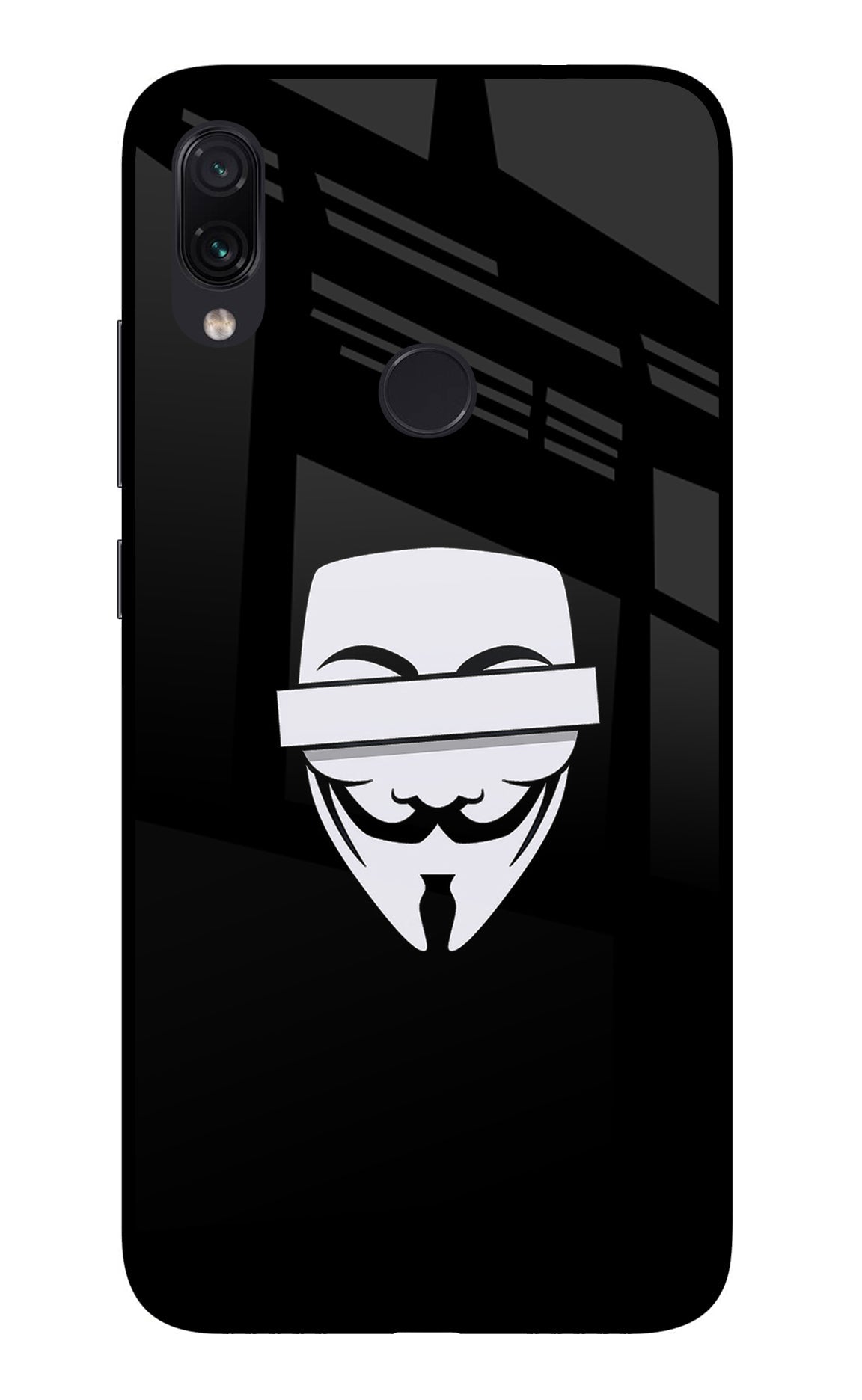 Anonymous Face Redmi Note 7/7S/7 Pro Back Cover