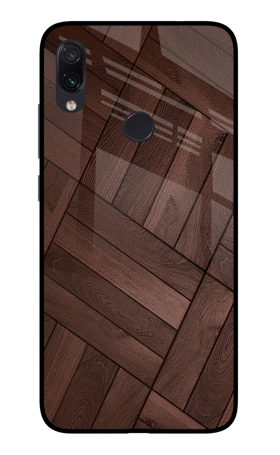 Wooden Texture Design Redmi Note 7/7S/7 Pro Glass Case