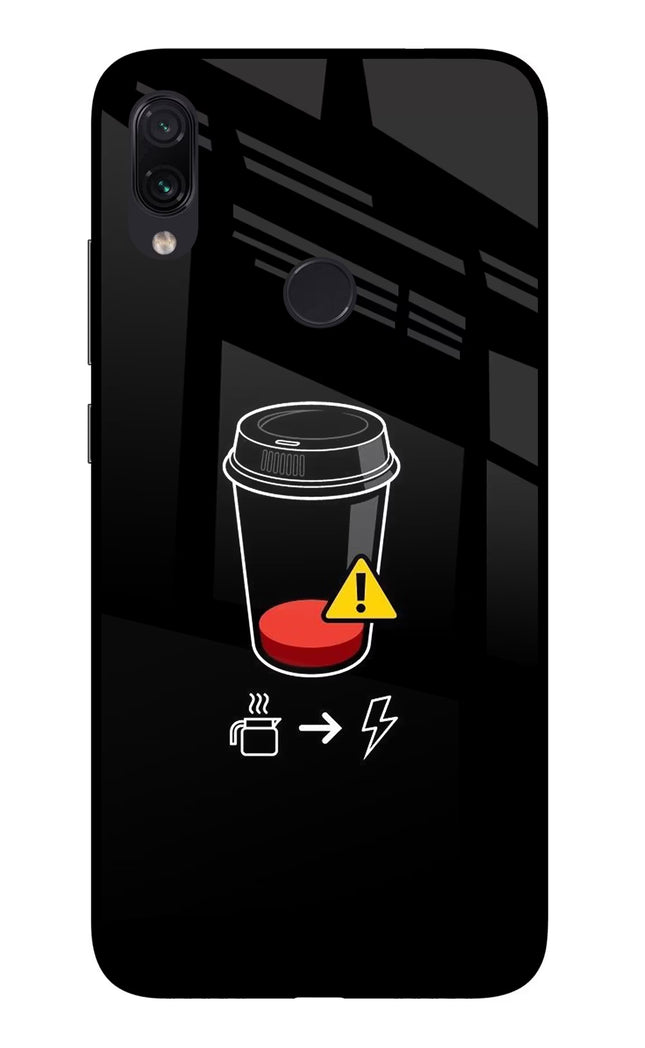 Coffee Redmi Note 7/7S/7 Pro Glass Case Back Cover by Casekaro
