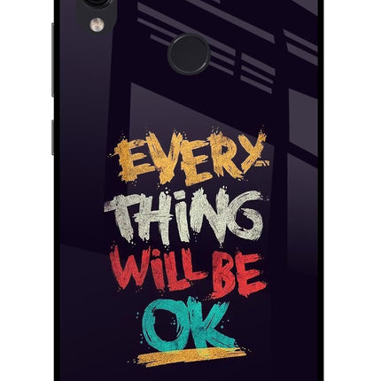 Everything Will Be Ok Redmi Note 7/7S/7 Pro Glass Case Back Cover by Casekaro