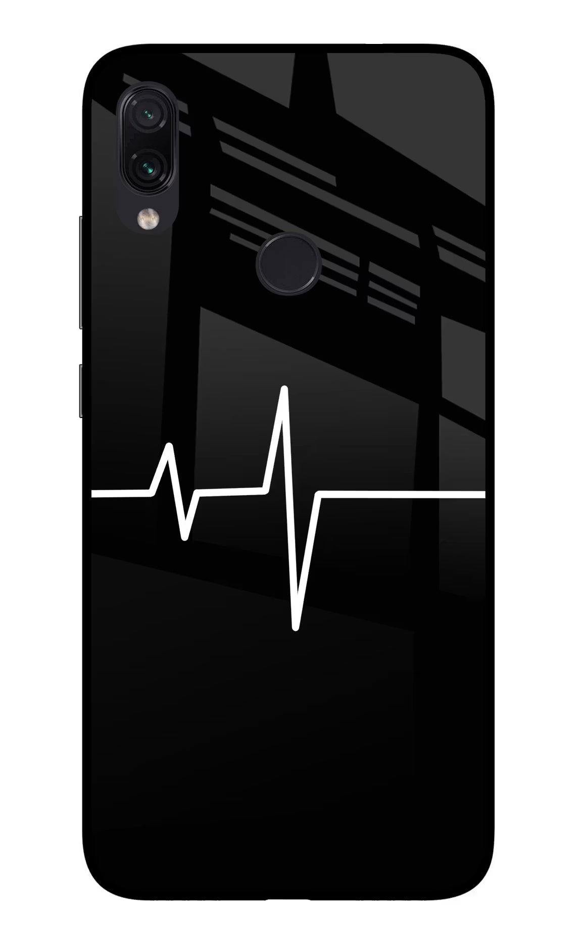 Heart Beats Redmi Note 7/7S/7 Pro Glass Case Back Cover by Casekaro