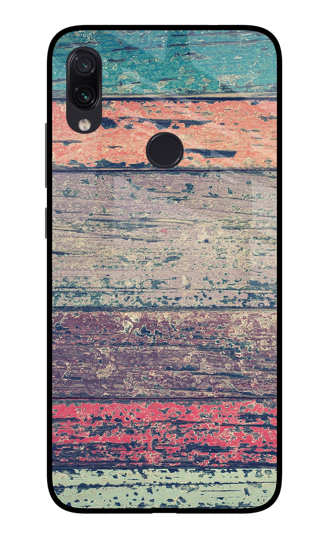 Colourful Wall Redmi Note 7/7S/7 Pro Glass Case Back Cover by Casekaro