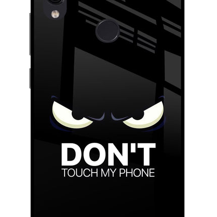 Don'T Touch My Phone Redmi Note 7/7S/7 Pro Glass Case Back Cover by Casekaro