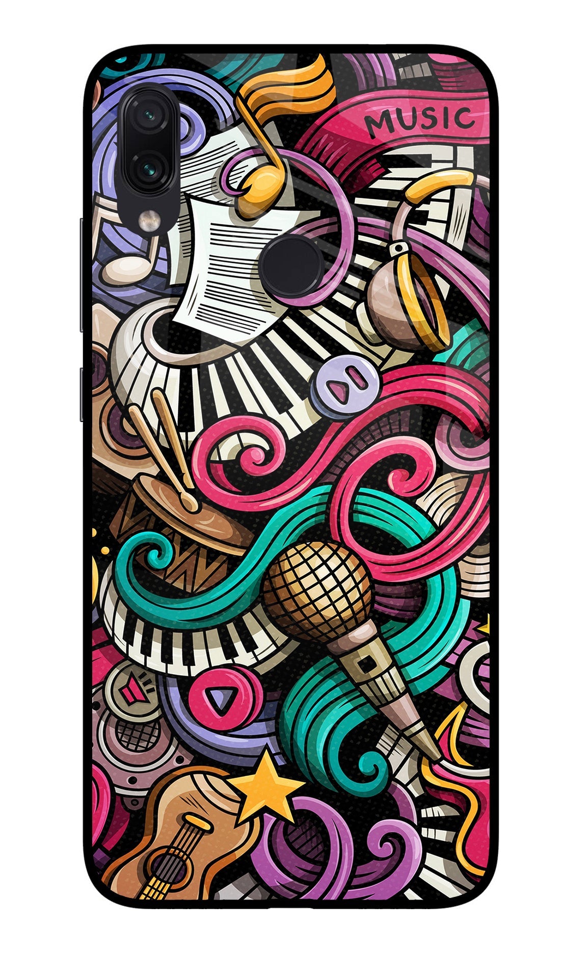 Music Abstract Redmi Note 7/7S/7 Pro Back Cover