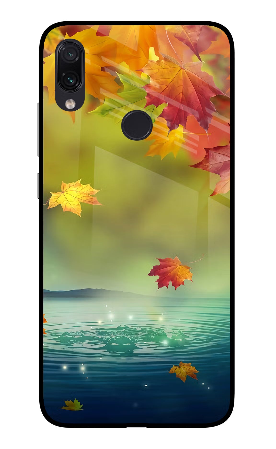 Flowers Redmi Note 7/7S/7 Pro Glass Case Back Cover by Casekaro