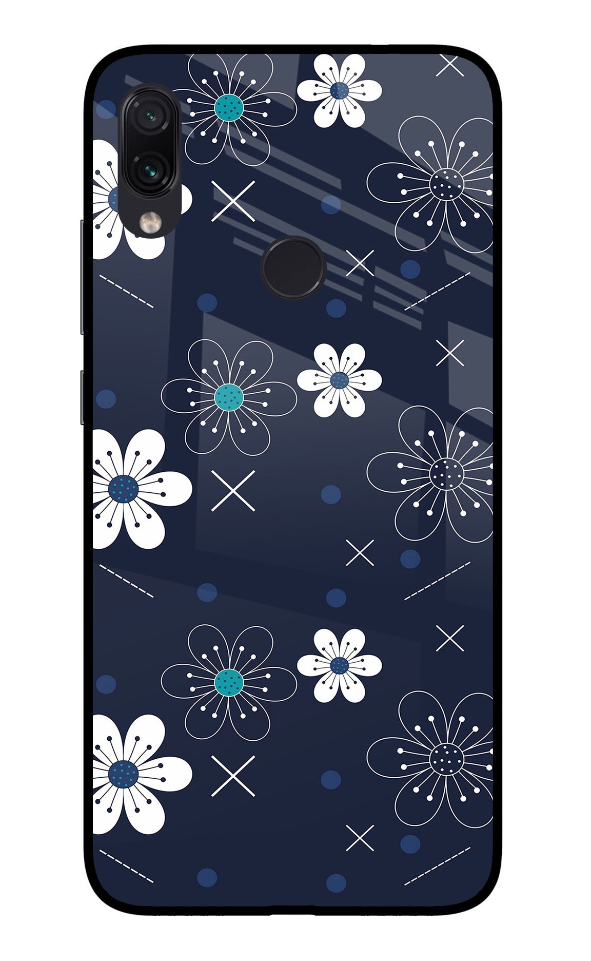 Flowers Redmi Note 7/7S/7 Pro Glass Case