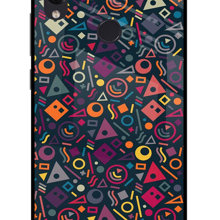 Geometric Abstract Redmi Note 7/7S/7 Pro Glass Case Back Cover by Casekaro