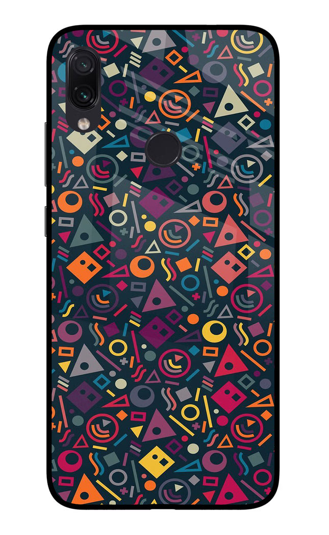 Geometric Abstract Redmi Note 7/7S/7 Pro Glass Case Back Cover by Casekaro
