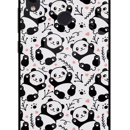 Cute Panda Redmi Note 7/7S/7 Pro Glass Case Back Cover by Casekaro