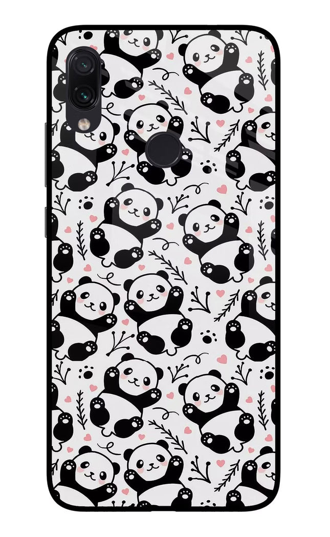 Cute Panda Redmi Note 7/7S/7 Pro Glass Case Back Cover by Casekaro