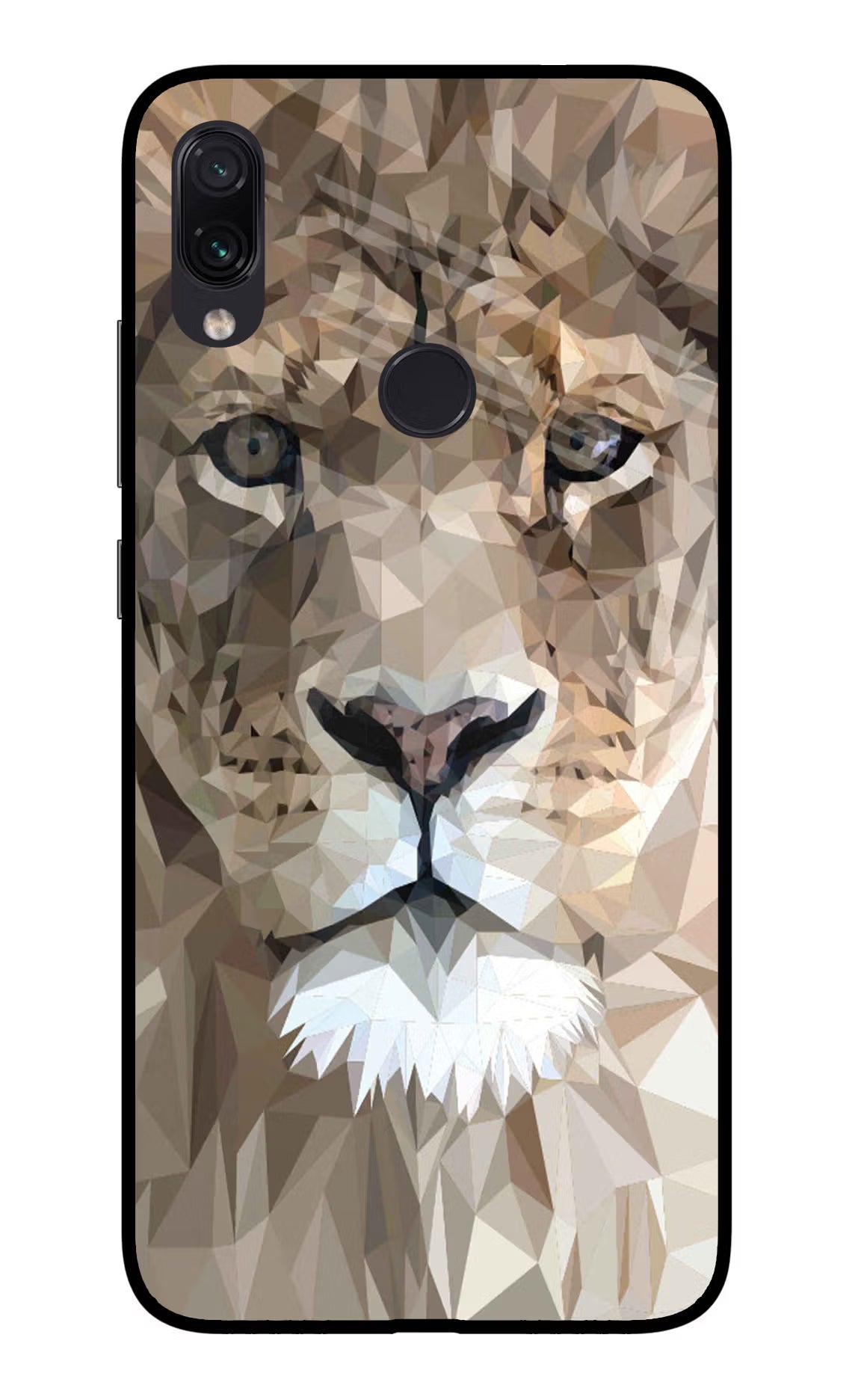 Lion Art Redmi Note 7/7S/7 Pro Glass Case Back Cover by Casekaro