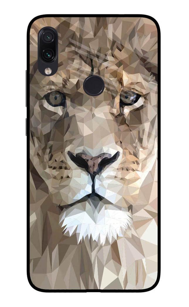 Lion Art Redmi Note 7/7S/7 Pro Glass Case Back Cover by Casekaro