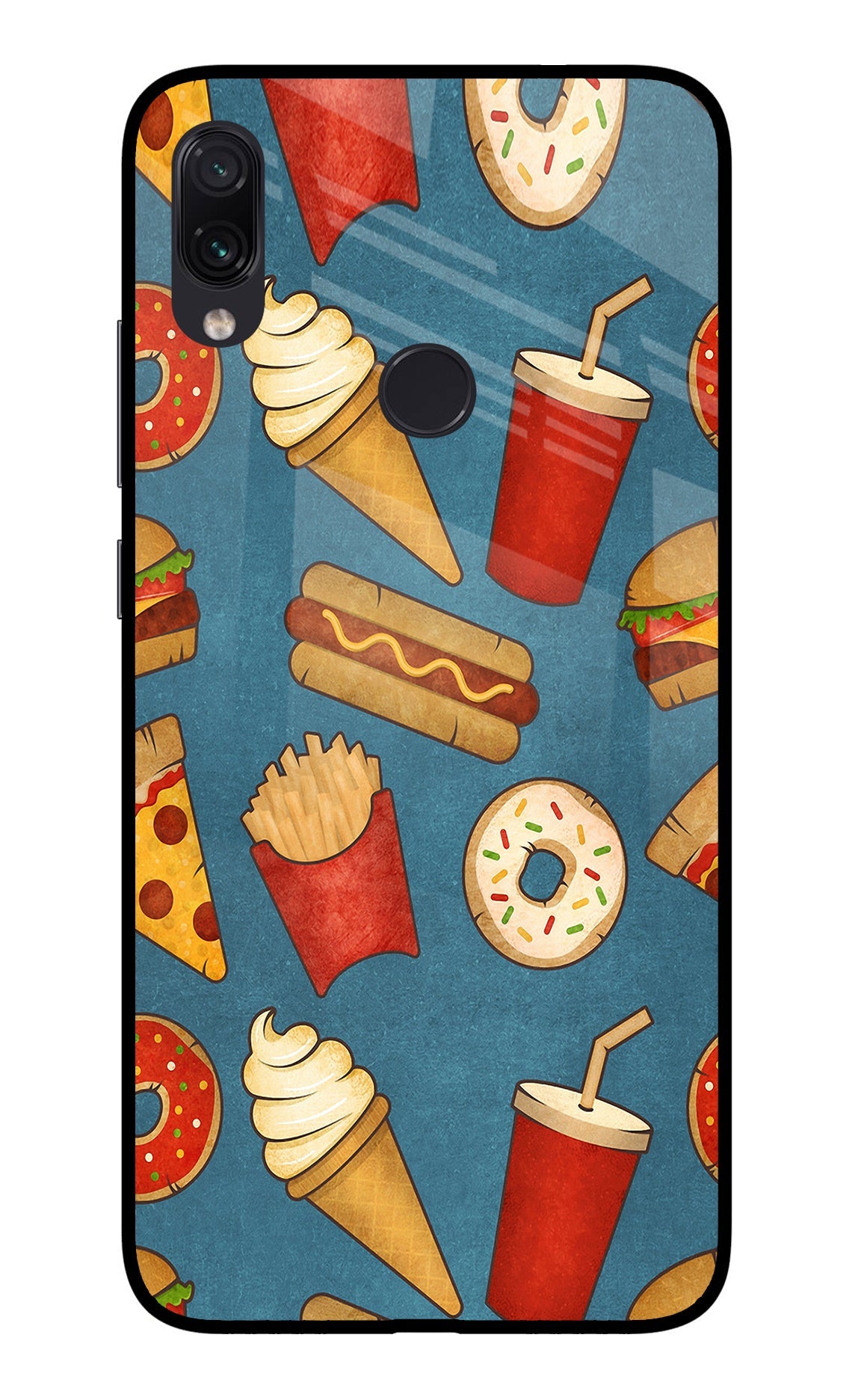 Foodie Redmi Note 7/7S/7 Pro Glass Case