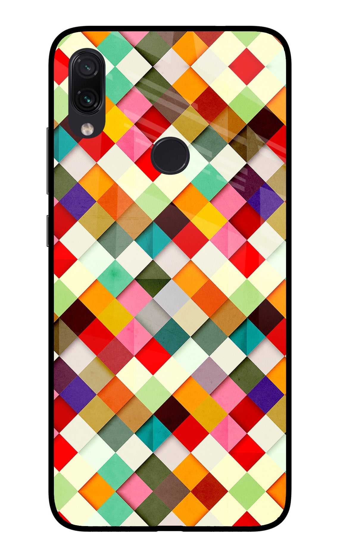 Geometric Abstract Colorful Redmi Note 7/7S/7 Pro Back Cover